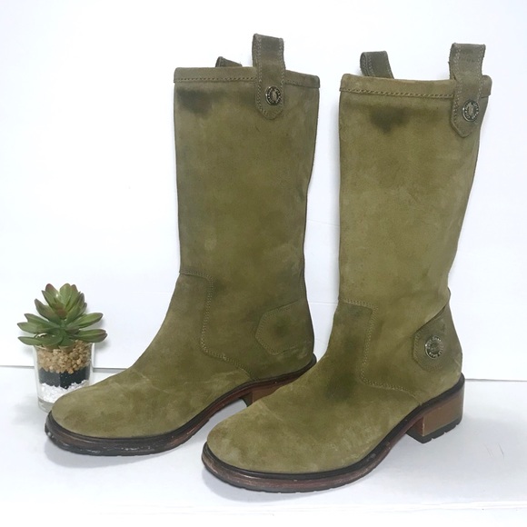 moss green boots